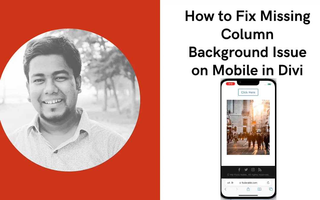 How to Fix Missing Column Background Issue on Mobile in Divi